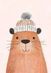 Πινακας σε καμβά BEAVER