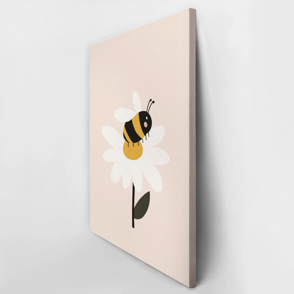 Πινακας σε καμβά BEE ON FLOWER