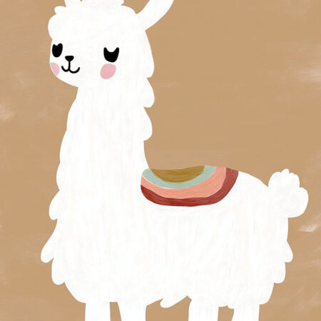 Πινακας σε καμβά BOHO LLAMA - Παιδικοι και set Sticky 5