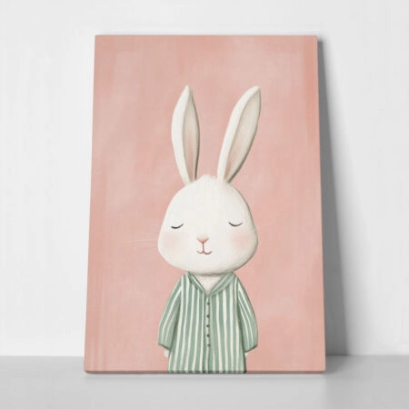 Πινακας σε καμβά BUNNY IN PYJAMA - Παιδικοι και set