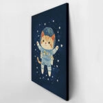Πινακας σε καμβά CAT ASTRONAUT