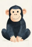 Πινακας σε καμβά CHIMPANZEE