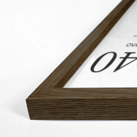 Κορνίζα Καρυδί ξύλινη μασιφ 30cm x 40cm - Κορνίζες για Posters Sticky 1