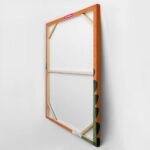 Πινακας σε καμβά CROCODILE ON ORANGE
