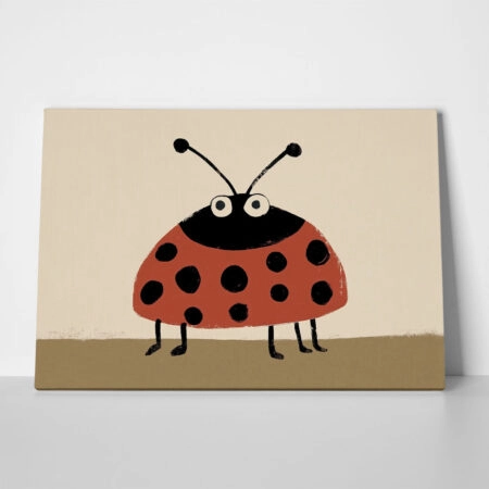 Πινακας σε καμβά CURIOUS LADYBUG - Παιδικοι και set
