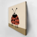 Πινακας σε καμβά CURIOUS LADYBUG