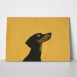 Πινακας σε καμβά DACHSHUND