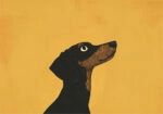 Πινακας σε καμβά DACHSHUND