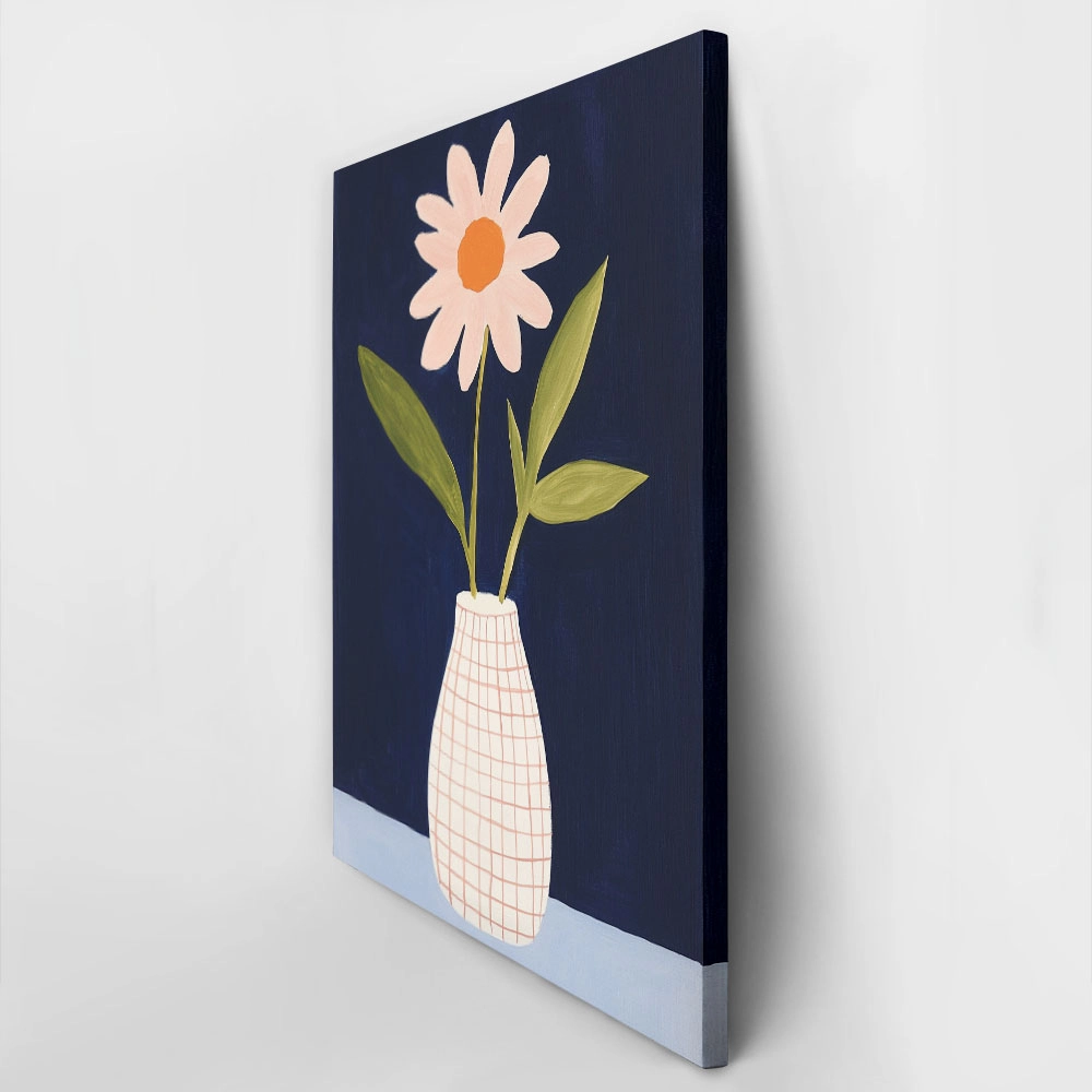 Πινακας σε καμβά DAISY IN A VASE