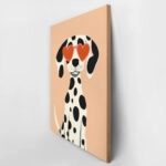 Πινακας σε καμβά DALMATIAN WITH HEART GLASSES