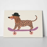 Πινακας σε καμβά DOG SKATING