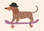 Πινακας σε καμβά DOG SKATING
