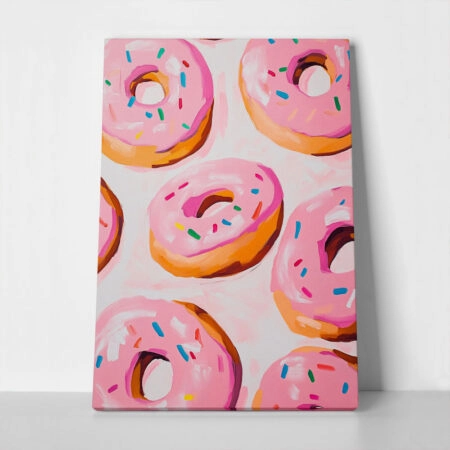 Πινακας σε καμβά DONUTS - Παιδικοι και set