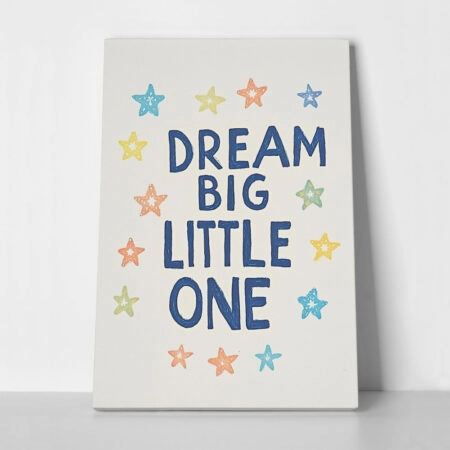 Πινακας σε καμβά DREAM BIG - Παιδικοι και set