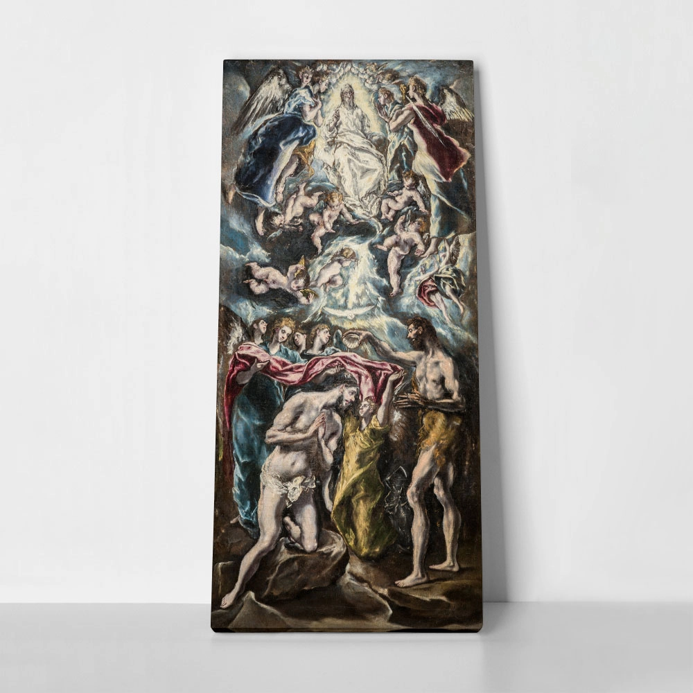 Πίνακας Πανοραμικός σε καμβά EL GRECO - BAPTISM OF CHRIST