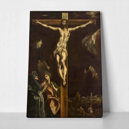 Πινακας σε καμβά EL GRECO - CRUCIFIXION WITH THE VIRGIN MARY AND SAINT JOHN THE EVANGELIST