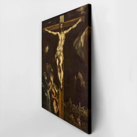 Πινακας σε καμβά EL GRECO - CRUCIFIXION WITH THE VIRGIN MARY AND SAINT JOHN THE EVANGELIST - El Greco Sticky 2