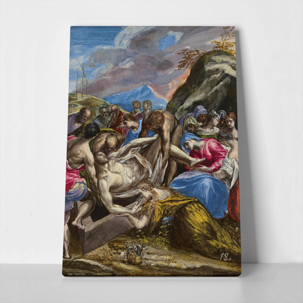 Πινακας σε καμβά EL GRECO - ENTOMBMENT OF CHRIST