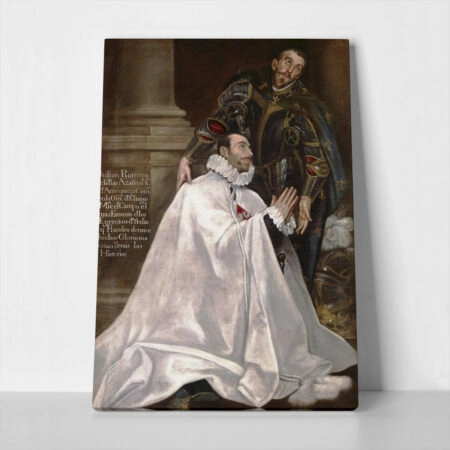Πινακας σε καμβά EL GRECO - JULIÁN ROMERO AND SAINT JULIAN