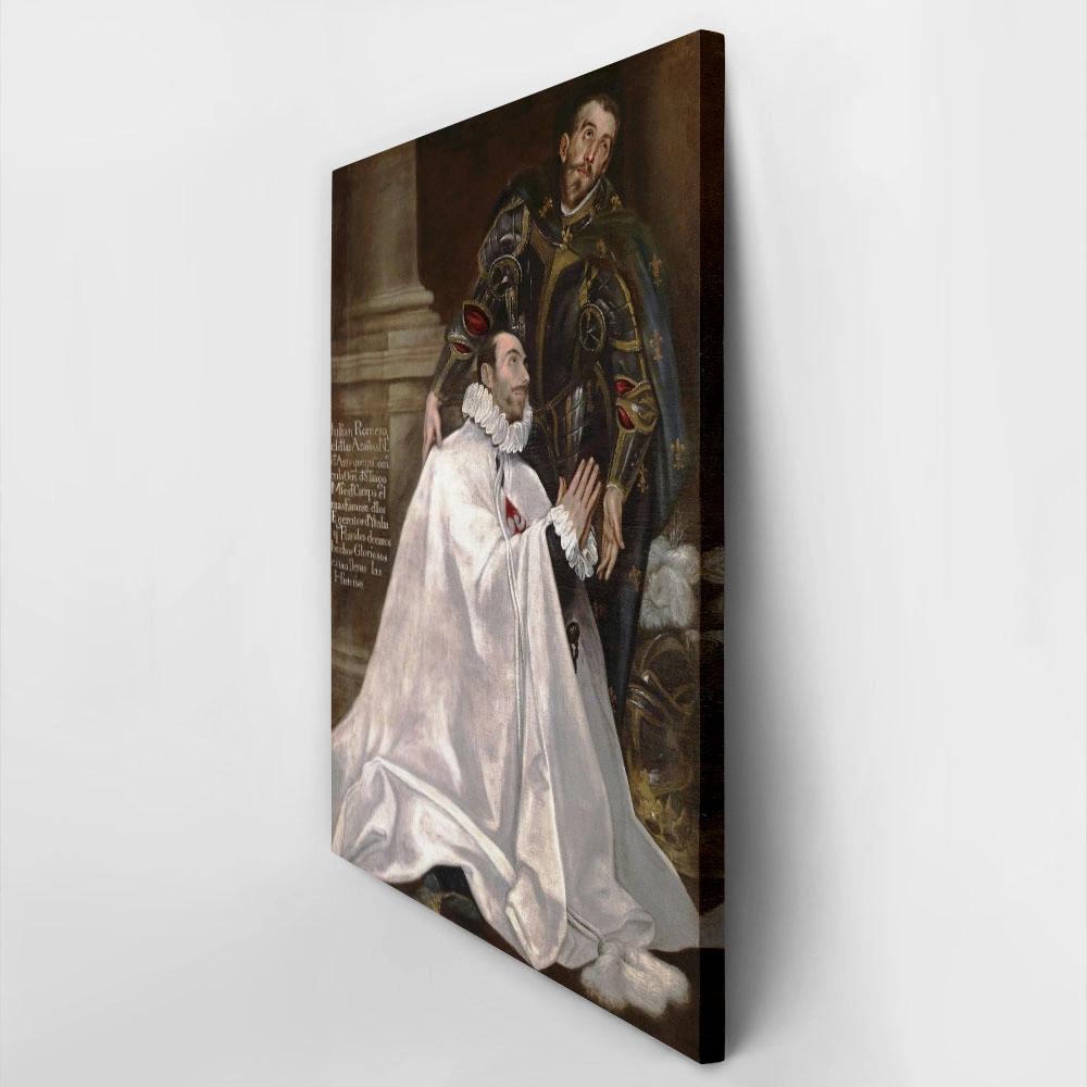 Πινακας σε καμβά EL GRECO - JULIÁN ROMERO AND SAINT JULIAN