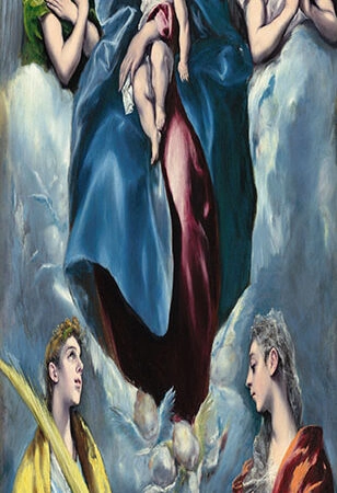 Πίνακας Πανοραμικός σε καμβά EL GRECO - MADONNA AND CHILD WITH SAINT MARTINA AND SAINT AGNES - El Greco Sticky 5