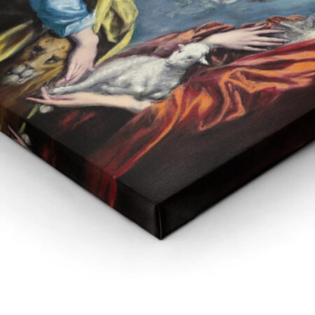 Πίνακας Πανοραμικός σε καμβά EL GRECO - MADONNA AND CHILD WITH SAINT MARTINA AND SAINT AGNES - El Greco Sticky 1