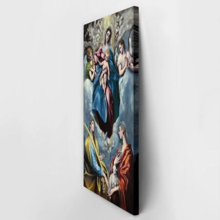 Πίνακας Πανοραμικός σε καμβά EL GRECO - MADONNA AND CHILD WITH SAINT MARTINA AND SAINT AGNES - El Greco Sticky 2