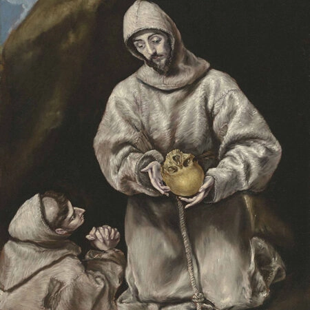 Πινακας σε καμβά EL GRECO - SAINT FRANCIS AND BROTHER LEO IN MEDITATION - El Greco Sticky 5