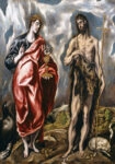 Πινακας σε καμβά EL GRECO - SAINT JOHN THE BAPTIST AND SAINT JOHN THE EVANGELIST