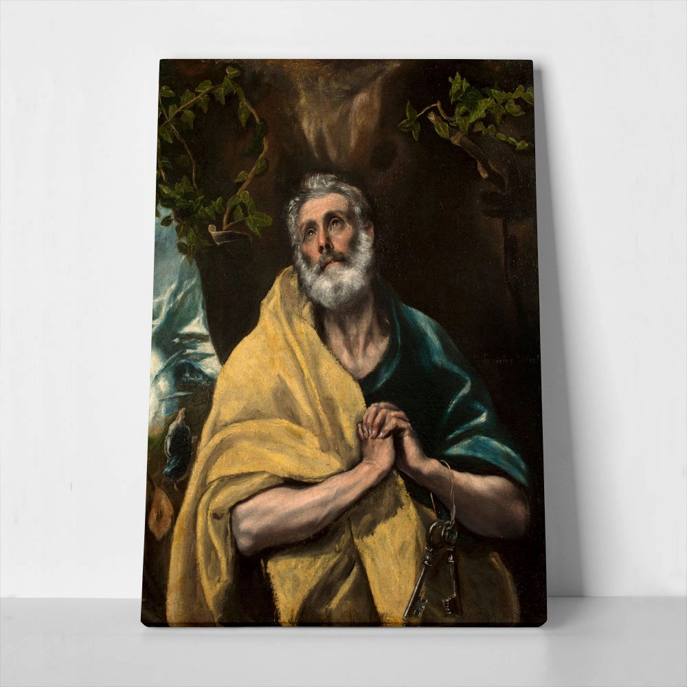 Πινακας σε καμβά EL GRECO - SAINT PETER IN TEARS