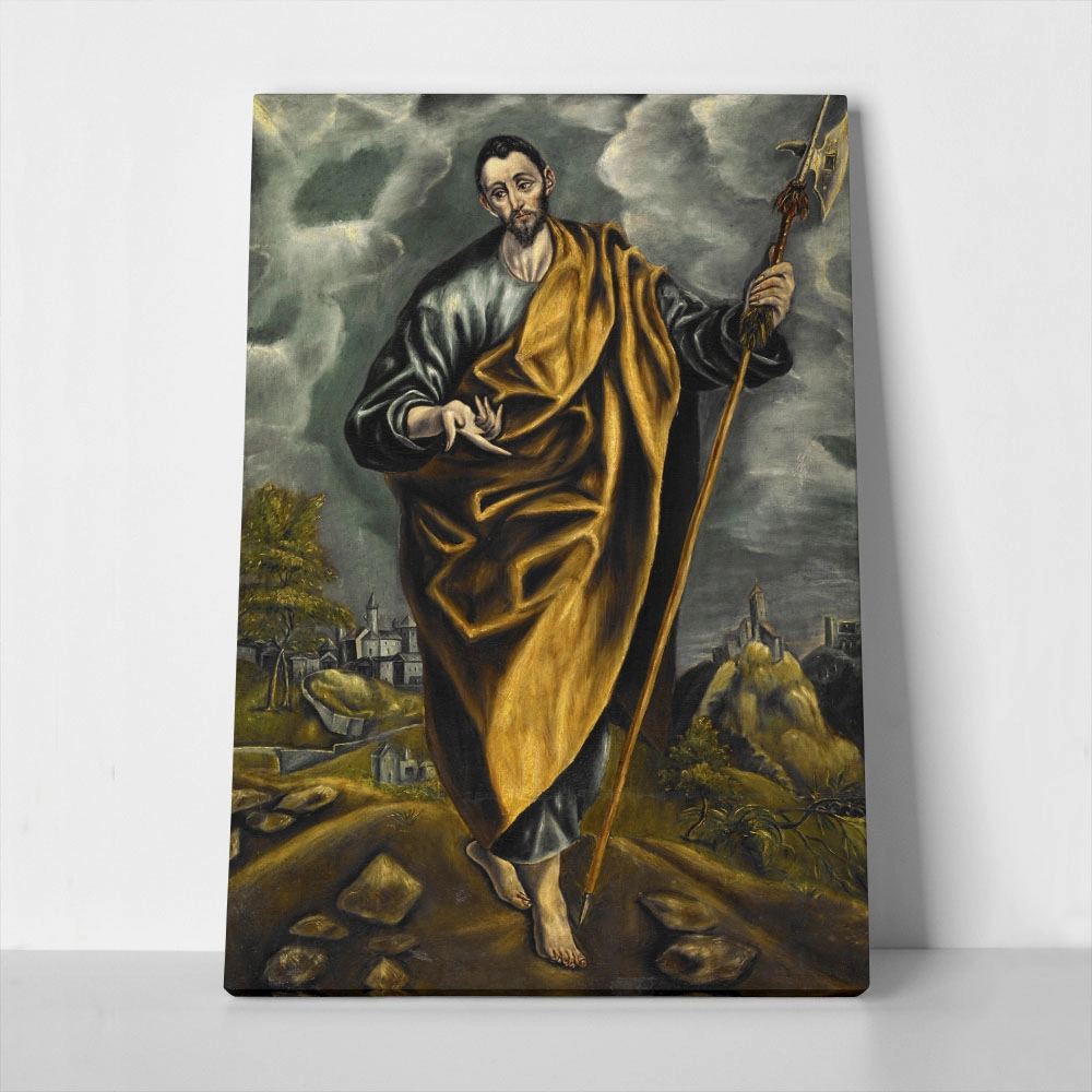 Πινακας σε καμβά EL GRECO - ST. JUDAS THADDAEUS OR ST. THOMAS