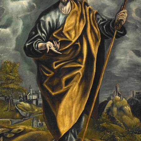 Πινακας σε καμβά EL GRECO - ST. JUDAS THADDAEUS OR ST. THOMAS - El Greco Sticky 5