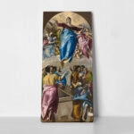 Πίνακας Πανοραμικός σε καμβά EL GRECO - THE ASSUMPTION OF THE VIRGIN