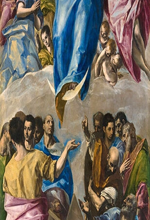 Πίνακας Πανοραμικός σε καμβά EL GRECO - THE ASSUMPTION OF THE VIRGIN - El Greco Sticky 5