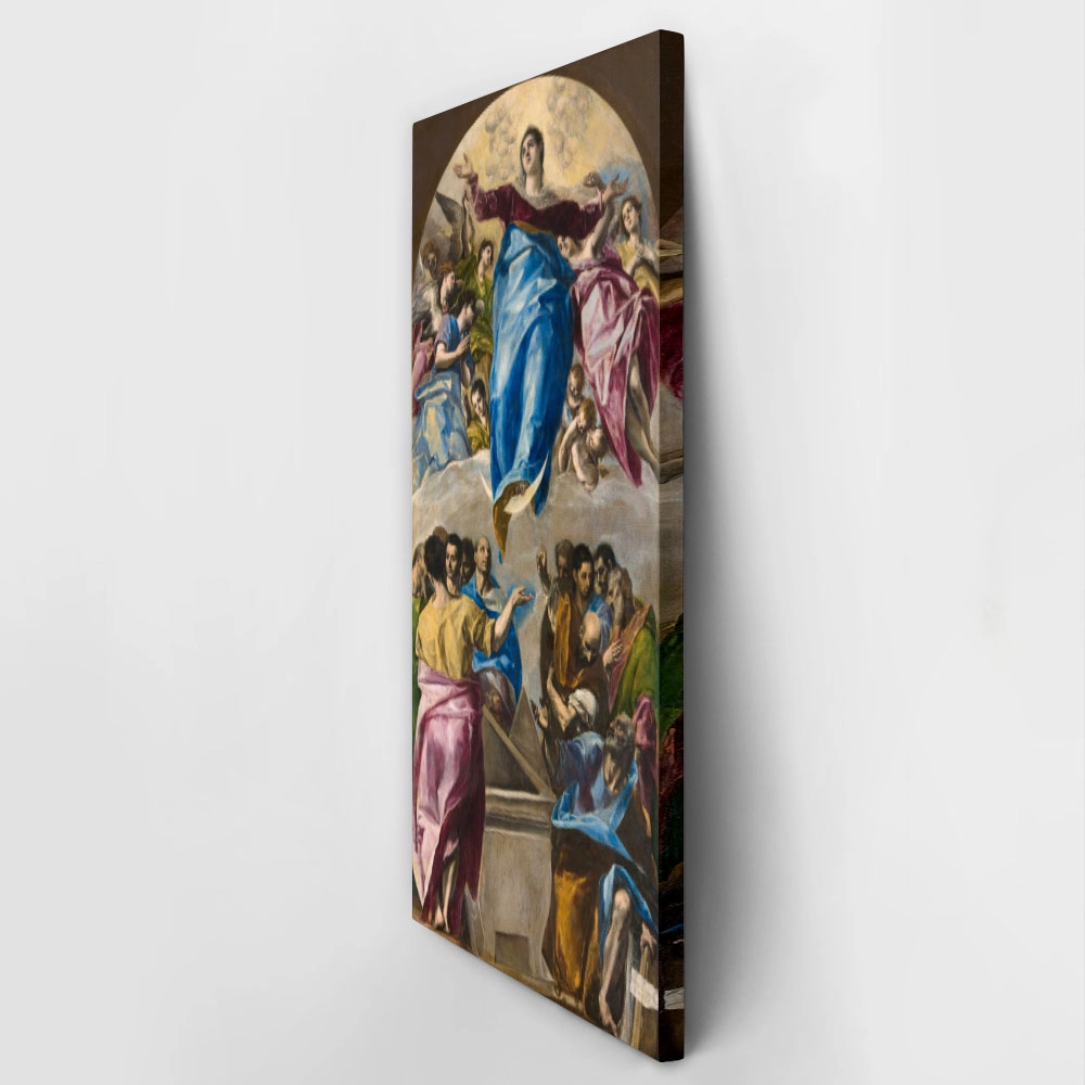 Πίνακας Πανοραμικός σε καμβά EL GRECO - THE ASSUMPTION OF THE VIRGIN