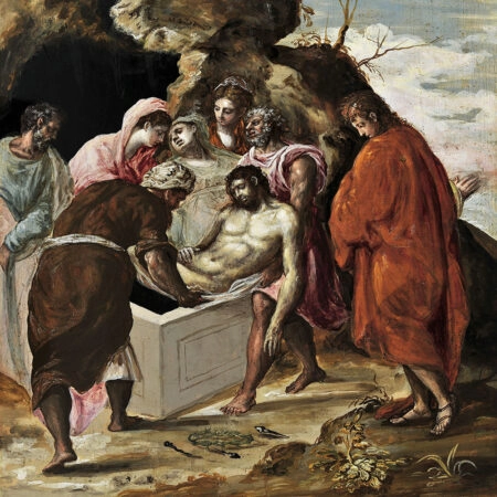 Πίνακας σε καμβά EL GRECO - THE ENTOMBMENT OF CHRIST 1570 - El Greco Sticky 5