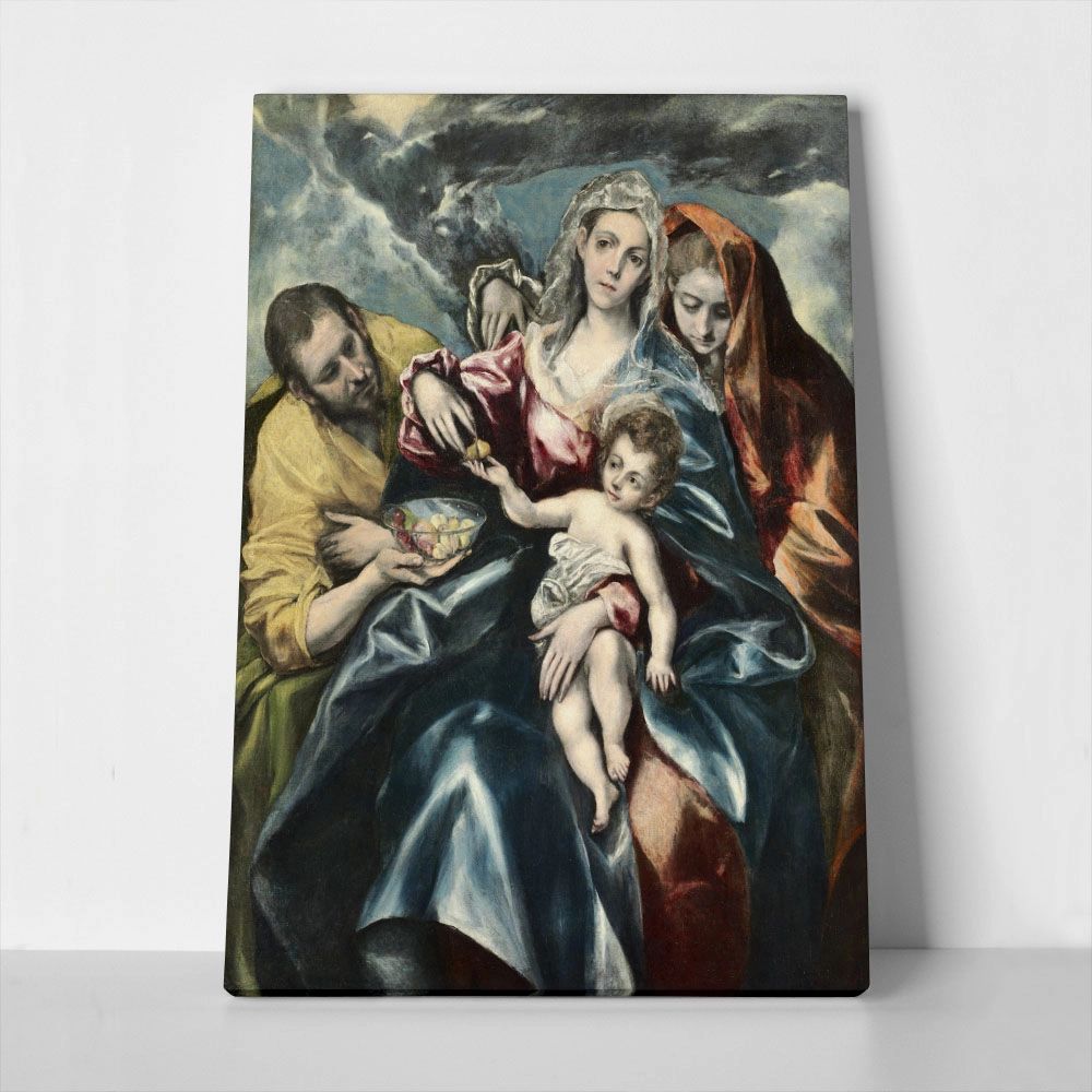 Πινακας σε καμβά EL GRECO - THE HOLY FAMILY WITH MARY MAGDALEN