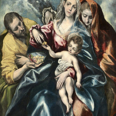 Πινακας σε καμβά EL GRECO - THE HOLY FAMILY WITH MARY MAGDALEN - El Greco Sticky 5