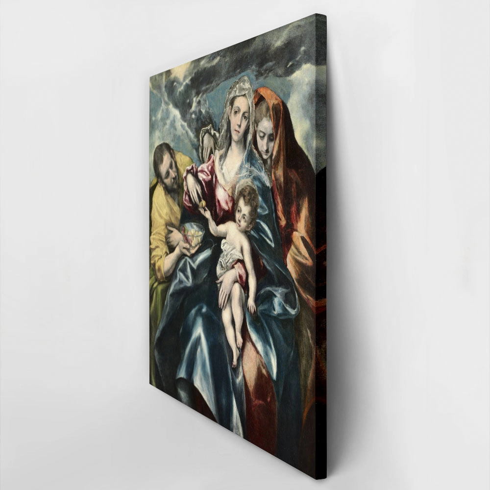 Πινακας σε καμβά EL GRECO - THE HOLY FAMILY WITH MARY MAGDALEN