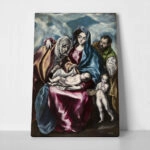 Πινακας σε καμβά EL GRECO - THE HOLY FAMILY