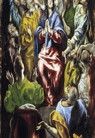 Πίνακας Πανοραμικός σε καμβά EL GRECO - THE PENTECOST - El Greco Sticky 5