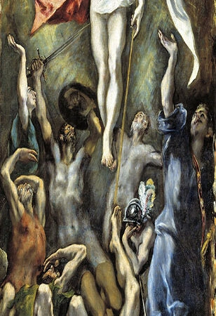 Πίνακας Πανοραμικός σε καμβά EL GRECO - THE RESURRECTION - El Greco Sticky 5