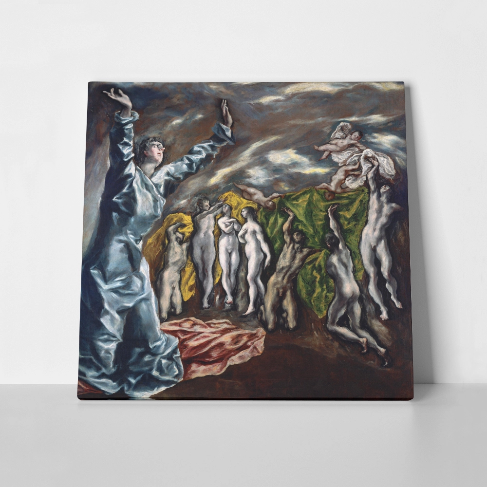 Πίνακας σε καμβά EL GRECO - THE VISION OF SAINT JOHN