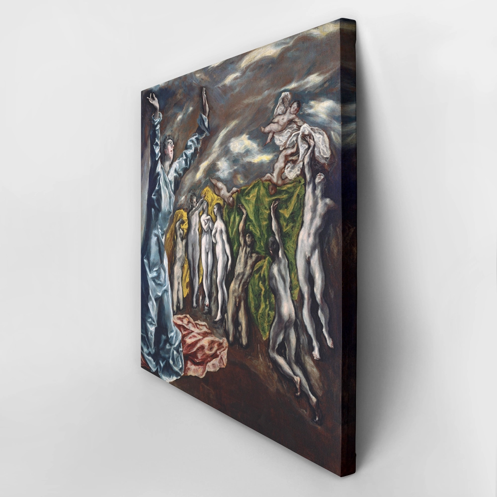 Πίνακας σε καμβά EL GRECO - THE VISION OF SAINT JOHN
