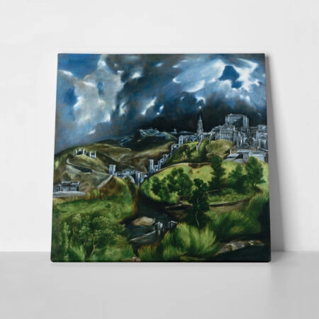 Πίνακας σε καμβά EL GRECO - VIEW OF TOLEDO - El Greco