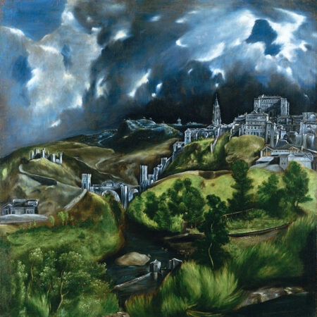 Πίνακας σε καμβά EL GRECO - VIEW OF TOLEDO - El Greco Sticky 5