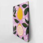 Πινακας σε καμβά FLORAL LEMONS