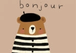 Πινακας σε καμβά FRENCH BEAR