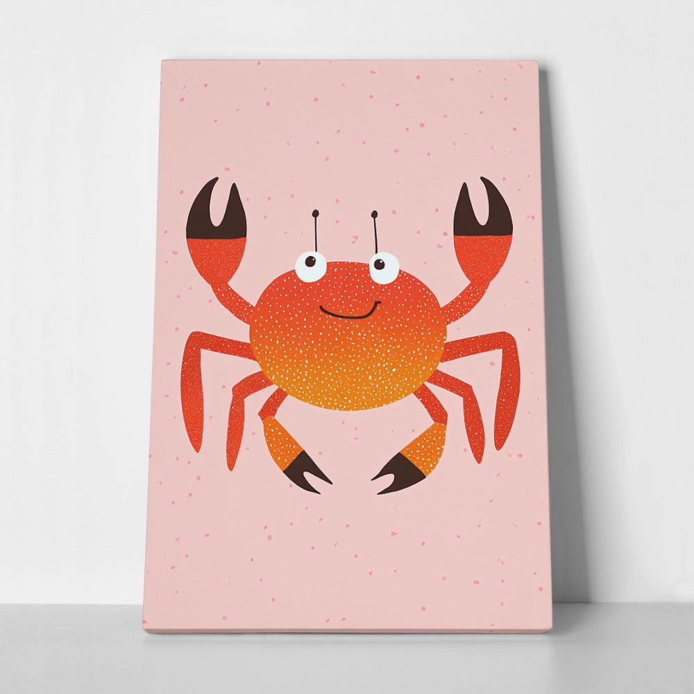 Πινακας σε καμβά HAPPY CRAB