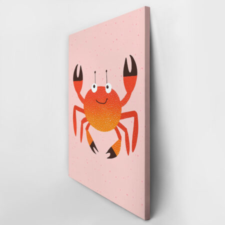 Πινακας σε καμβά HAPPY CRAB - Παιδικοι και set Sticky 2